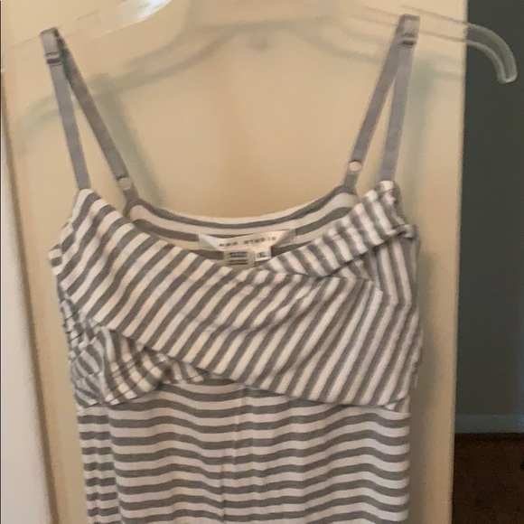 Max Studio Dresses & Skirts - MAX STUDIO gray and white stripe sundress